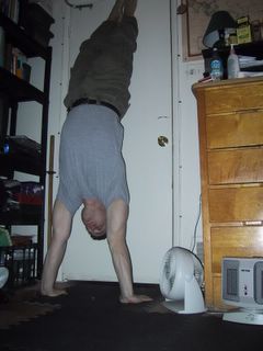 handstand back to wall